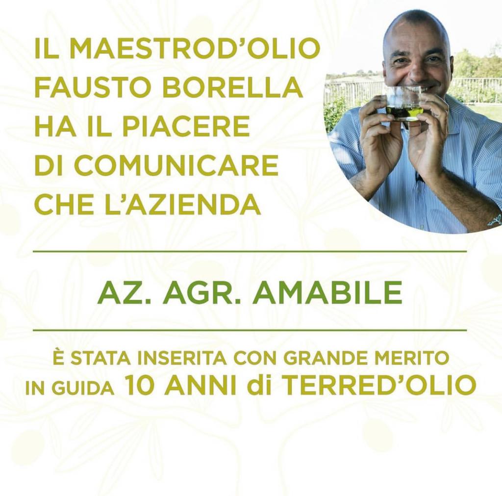 Maestro Fausto Borella, guida terre dell'olio 2022 - Azienda Agricola Amabile