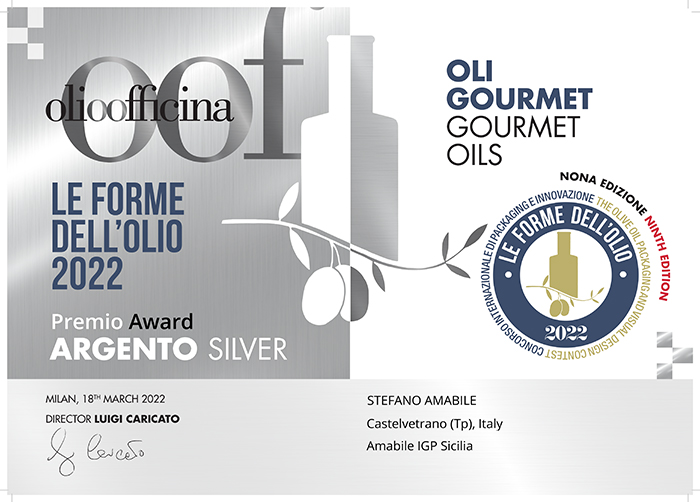 Olioofficina 2022 Forme dell'olio - Silver award