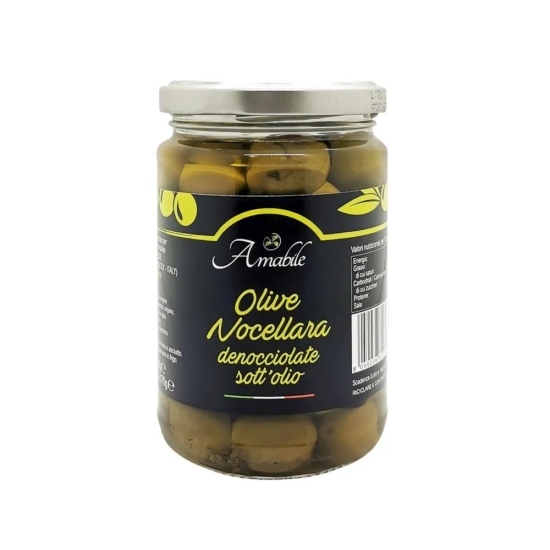 Immagine 1 di Olive Nocellara verdi denocciolate sott'olio in vaso